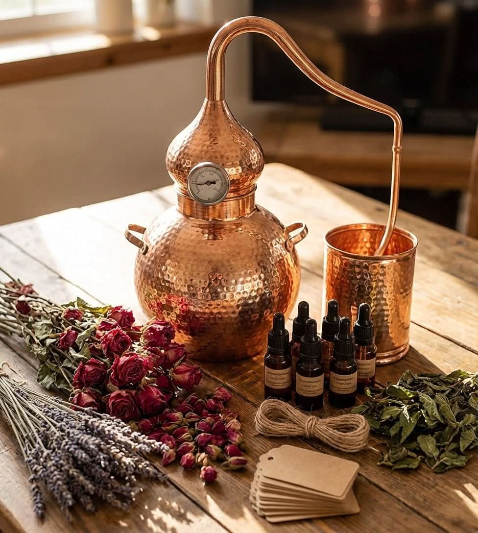 Copperholic's Still Stories: Craft and Guides-CopperHolic-Copper Holic-botanical brand-brand building-copper alembic still-essential oils-floral waters-hydrosol distiller-product strategy