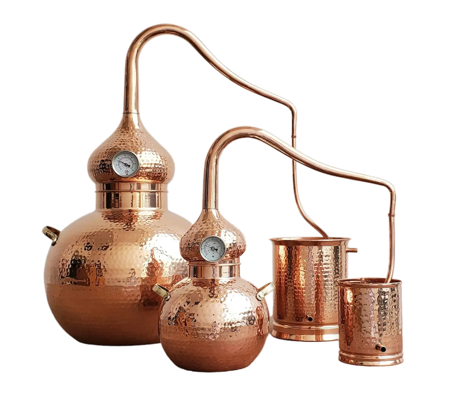 Handcrafted copper alembic still kit for home distillation