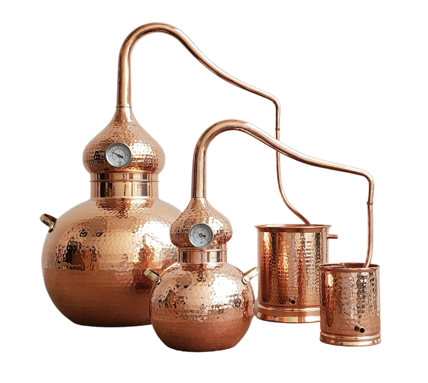 Handcrafted Copper Alembic Still - Ideal for Whiskey, Moonshine, and Essential Oil Distillation - CopperHolic