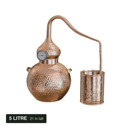 5 litre copper alembic still, interactive 3D view