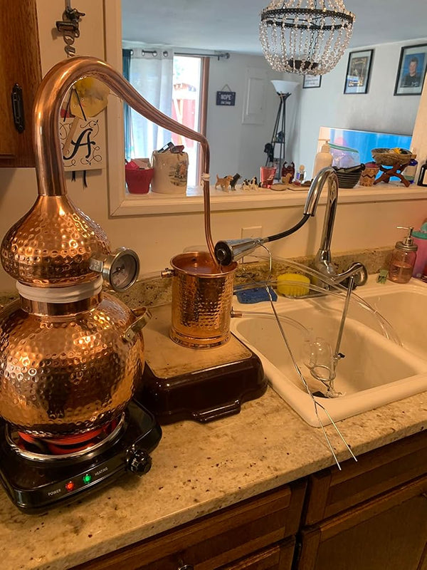 Customer photo of a CopperHolic copper alembic still