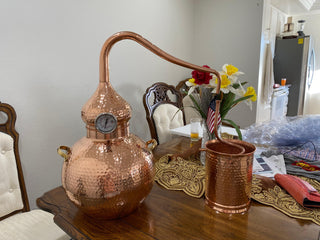 Customer photo of a CopperHolic copper alembic still