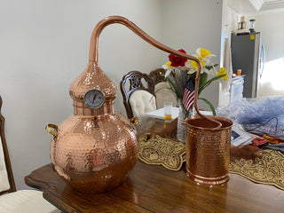 Customer photo of a CopperHolic copper alembic still